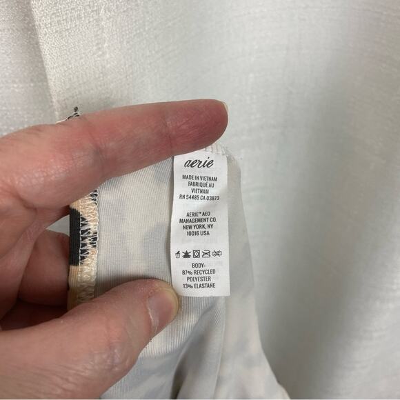 Aerie Leopard Wrap One Piece Swimsuit Sz.XXL - Picture 12 of 14